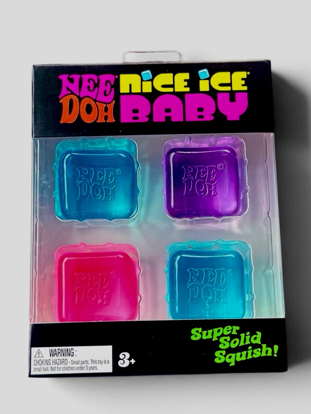 Nee Doh Nice Ice Baby Squishy Set - Pink, Blue, Purple